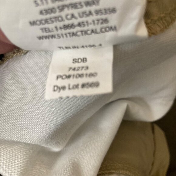 Mens 511‎ Tactical Taclite Pro Ripstop Pant Style SDB 74273 569 Tan 40 x 30 Poly - Picture 8 of 8